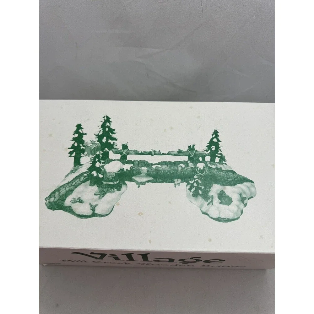 Department 56 Village Mill Creek Wooden Bridge 52653 Accessories Snow Christmas